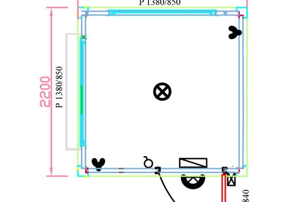 PK222201 Kontejner za portirnicu, tehnički prikaz, Integral Systems